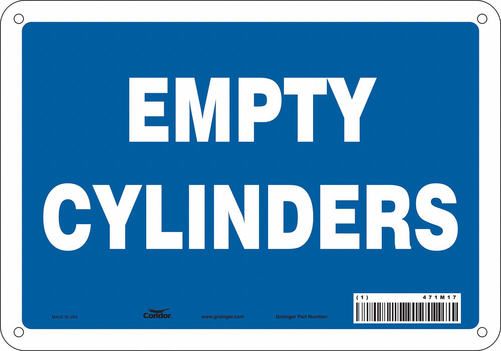Safety Sign 7 in x 10 in Aluminum