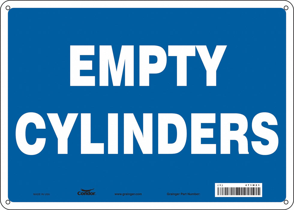 Safety Sign 10 inx14 in Polyethylene