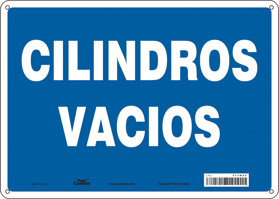 Safety Sign 10 in x 14 in Aluminum