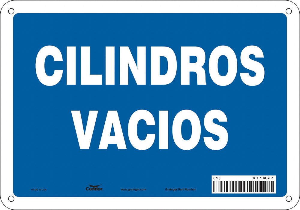 Safety Sign 7 inx10 in Polyethylene