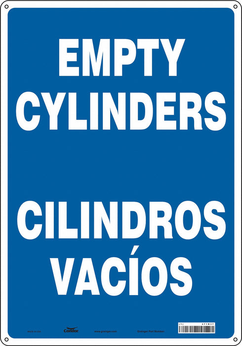 Safety Sign 20 in x 14 in Polyethylene