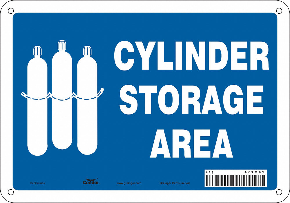 Safety Sign 7 in x 10 in Aluminum