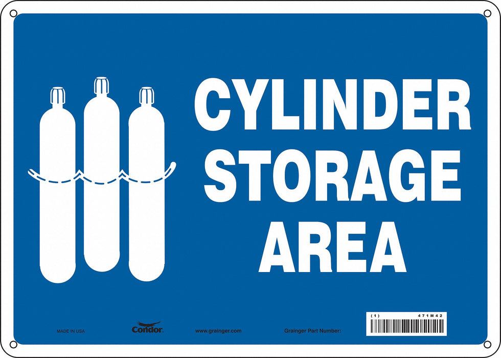 Safety Sign 10 inx14 in Aluminum