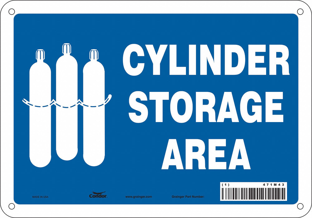 Safety Sign 7 inx10 in Polyethylene