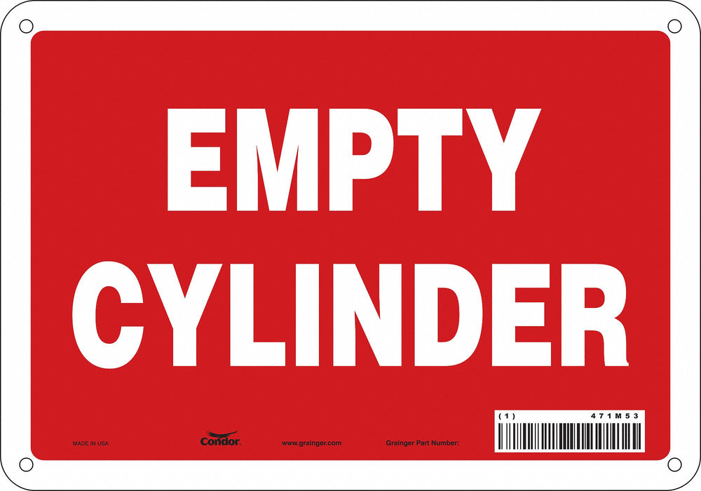 Safety Sign 7 in x 10 in Aluminum