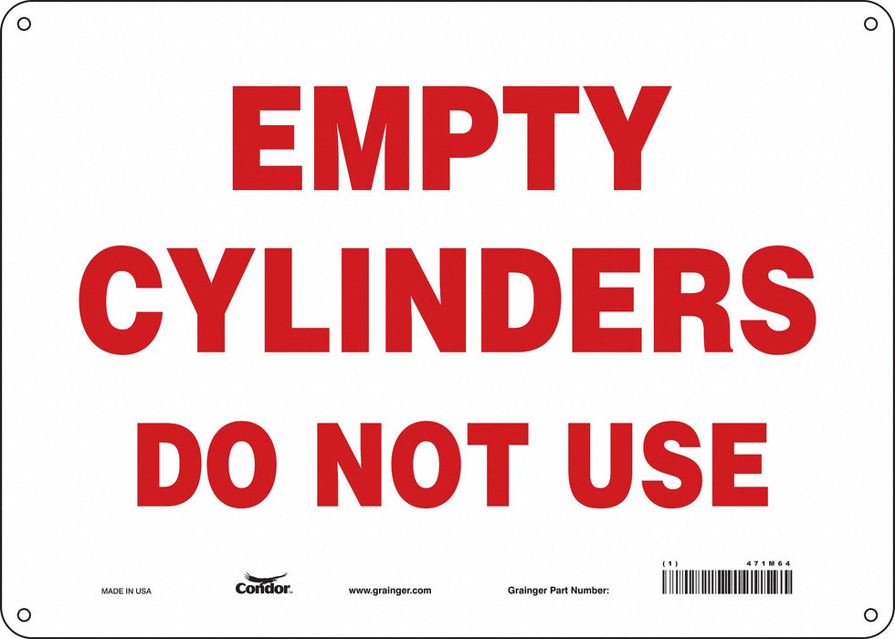 Safety Sign 10 inx14 in Polyethylene