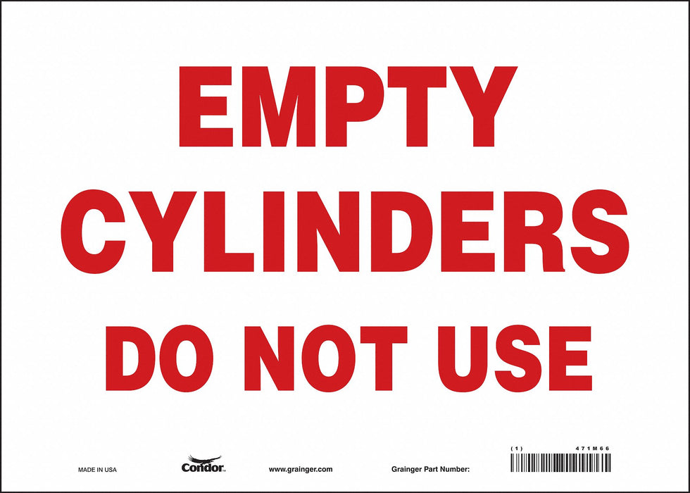 Safety Sign 10 in x 14 in Vinyl