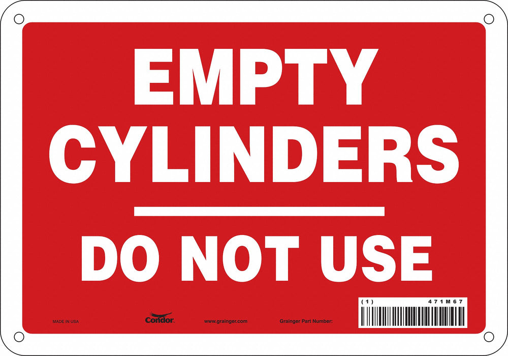 Safety Sign 7 in x 10 in Aluminum