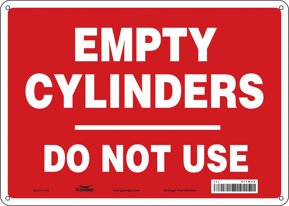Safety Sign 10 inx14 in Aluminum