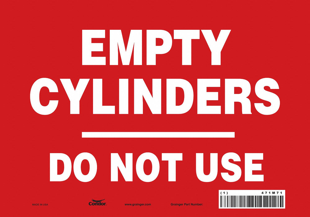 Safety Sign 7 in x 10 in Vinyl