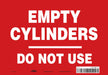 Safety Sign 7 in x 10 in Vinyl