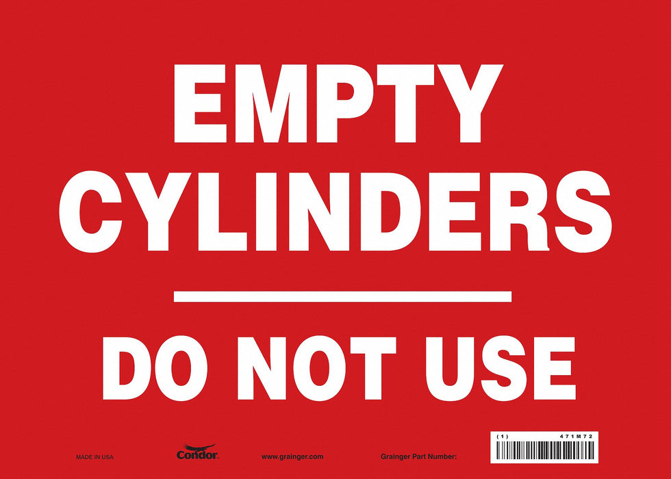 Safety Sign 10 inx14 in Vinyl