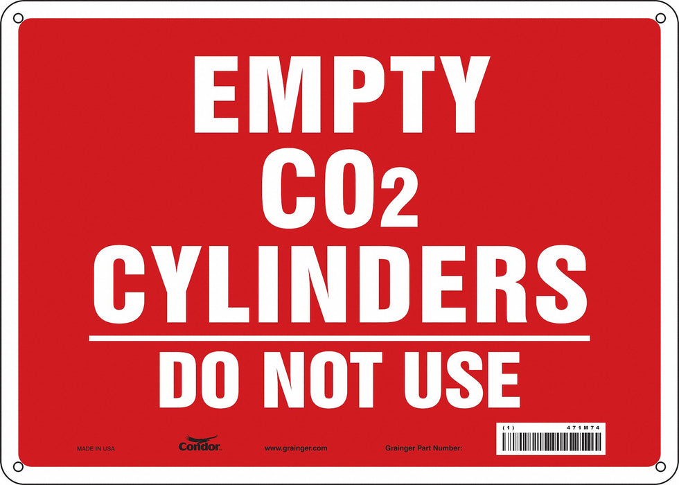 Safety Sign 10 inx14 in Aluminum