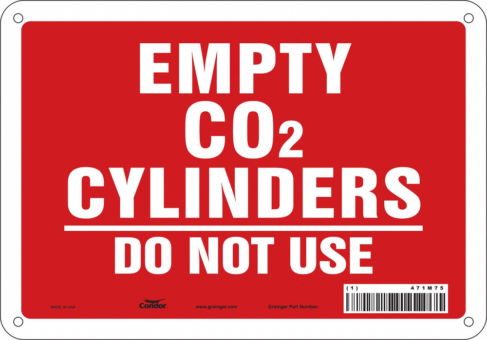 Safety Sign 7 inx10 in Polyethylene
