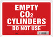 Safety Sign 7 inx10 in Polyethylene
