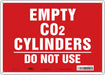 Safety Sign 10 inx14 in Polyethylene