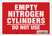 Safety Sign 7 inx10 in Polyethylene