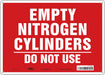 Safety Sign 10 inx14 in Polyethylene