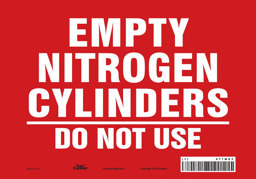 Safety Sign 7 inx10 in Vinyl