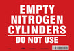 Safety Sign 7 inx10 in Vinyl