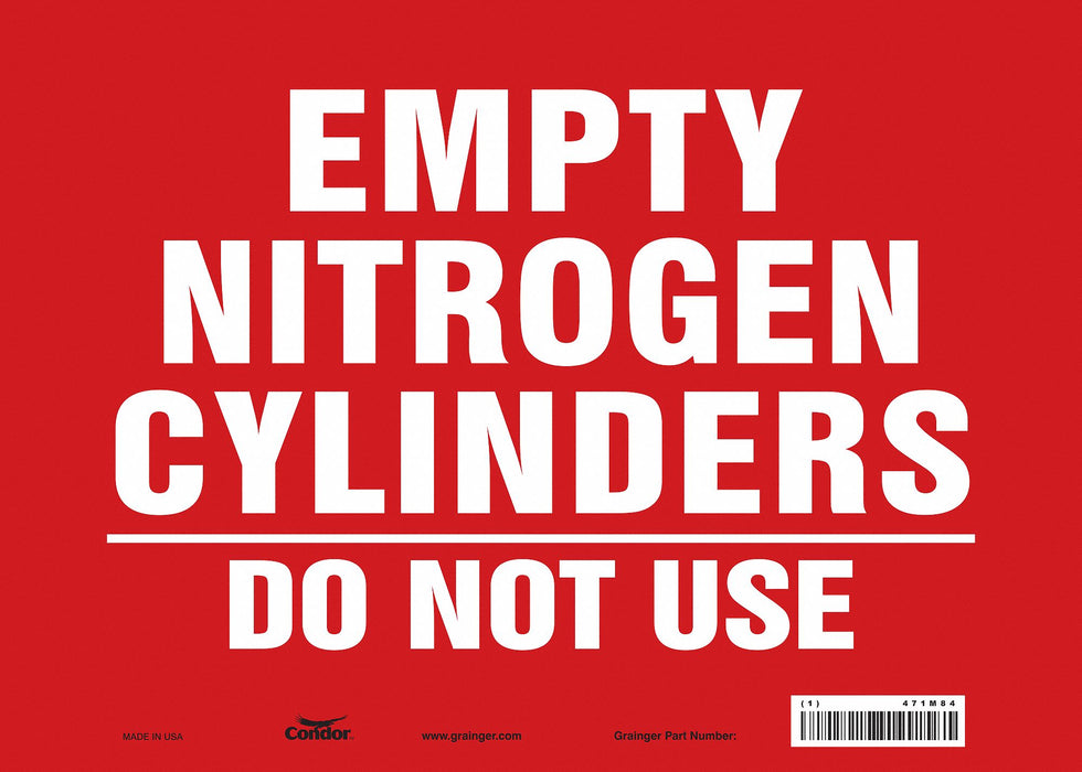 Safety Sign 10 inx14 in Vinyl