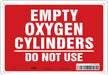 J8590 Safety Sign 7 in x 10 in Aluminum