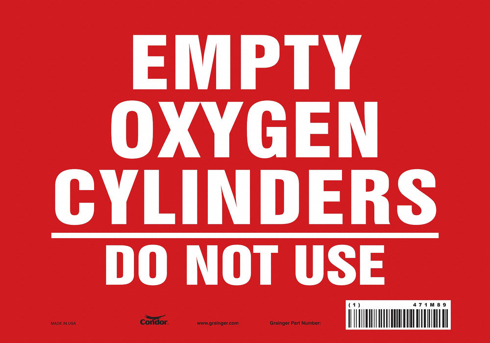 J8590 Safety Sign 7 inx10 in Vinyl