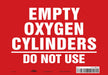 J8590 Safety Sign 7 inx10 in Vinyl