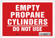 Safety Sign 7 inx10 in Polyethylene