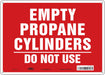 Safety Sign 10 inx14 in Polyethylene
