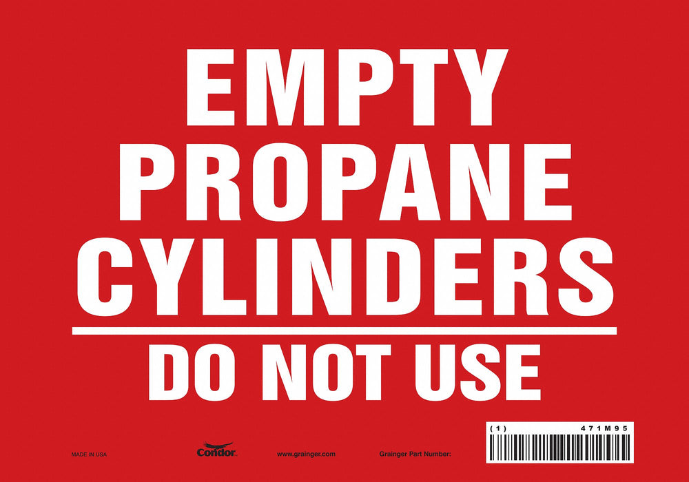 Safety Sign 7 inx10 in Vinyl