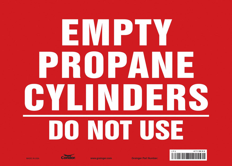 Safety Sign 10 inx14 in Vinyl