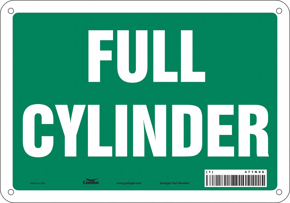 Safety Sign 7 inx10 in Polyethylene