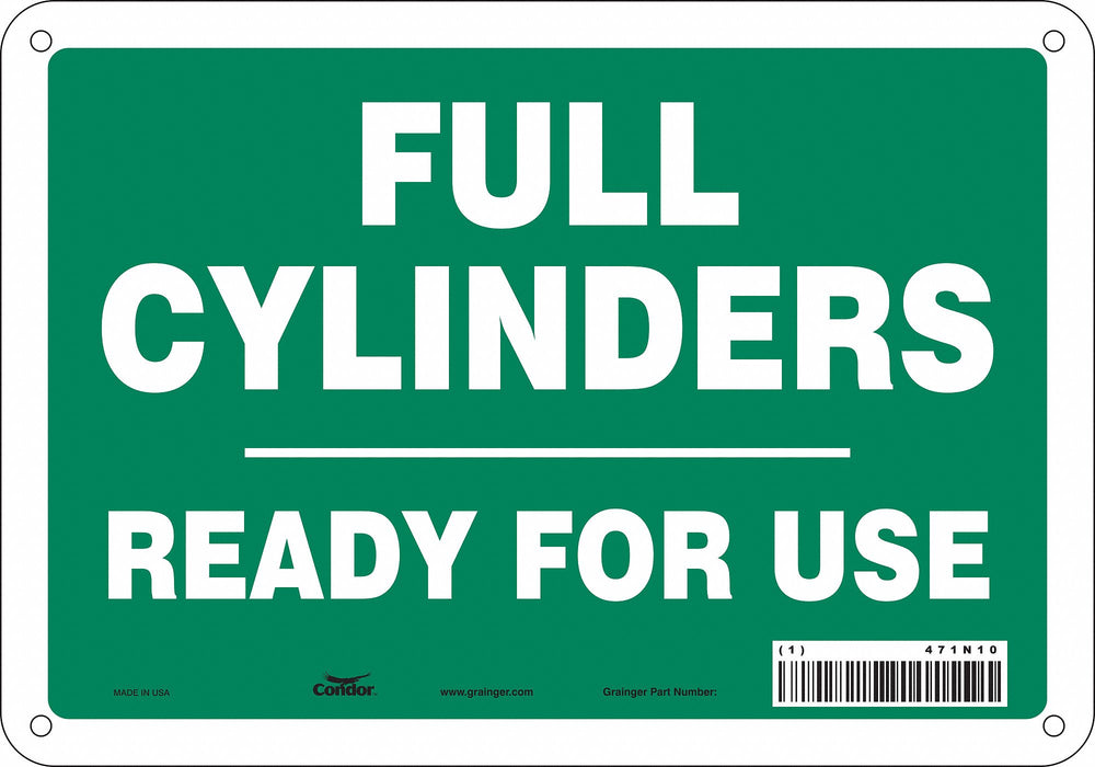 Safety Sign 7 in x 10 in Aluminum