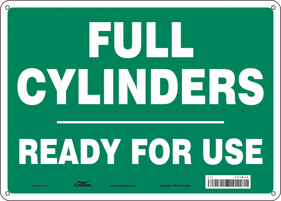Safety Sign 10 inx14 in Polyethylene