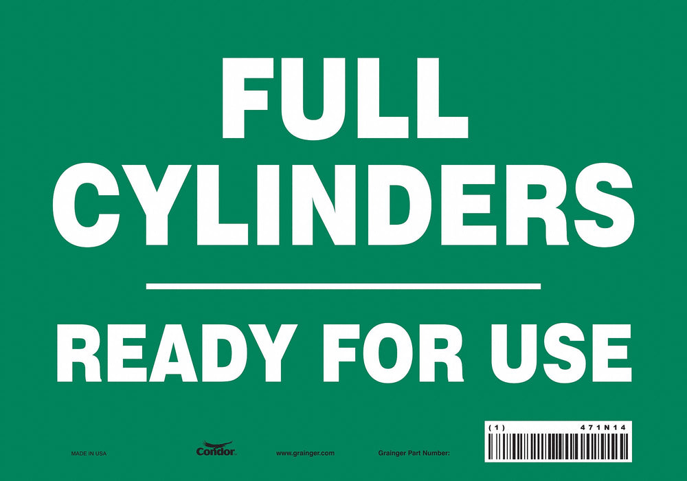 Safety Sign 7 in x 10 in Vinyl