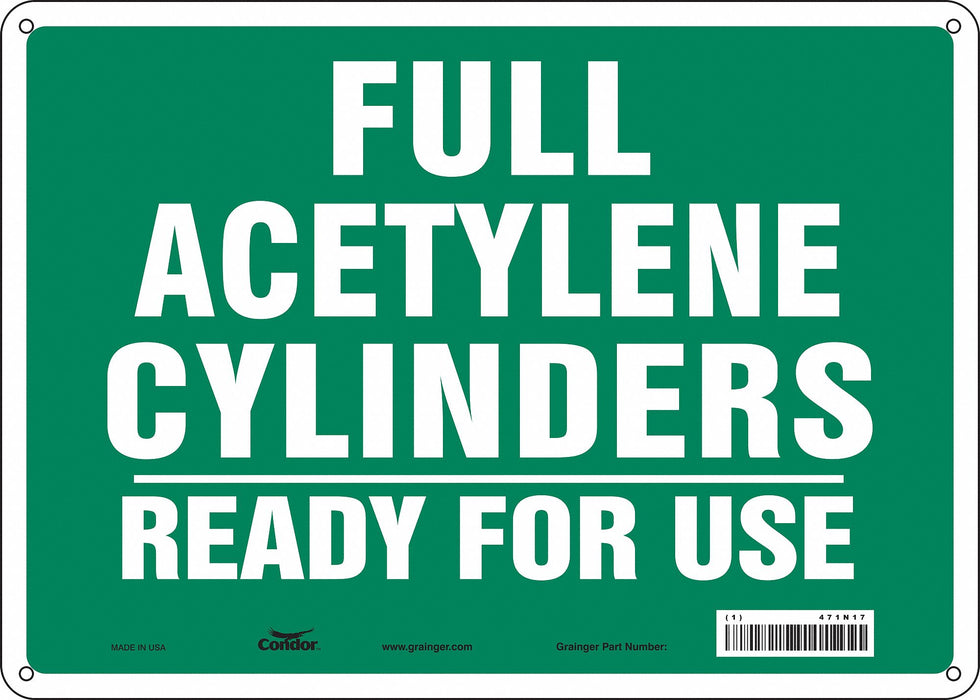 Safety Sign 10 inx14 in Aluminum