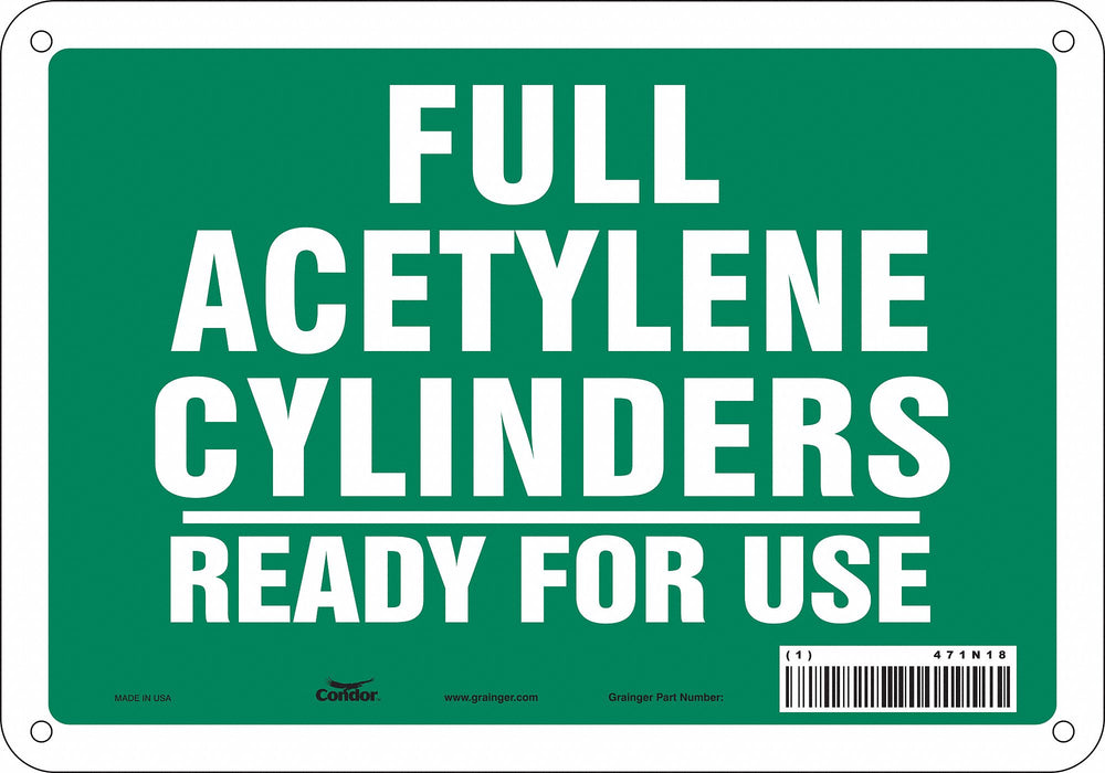 Safety Sign 7 inx10 in Polyethylene