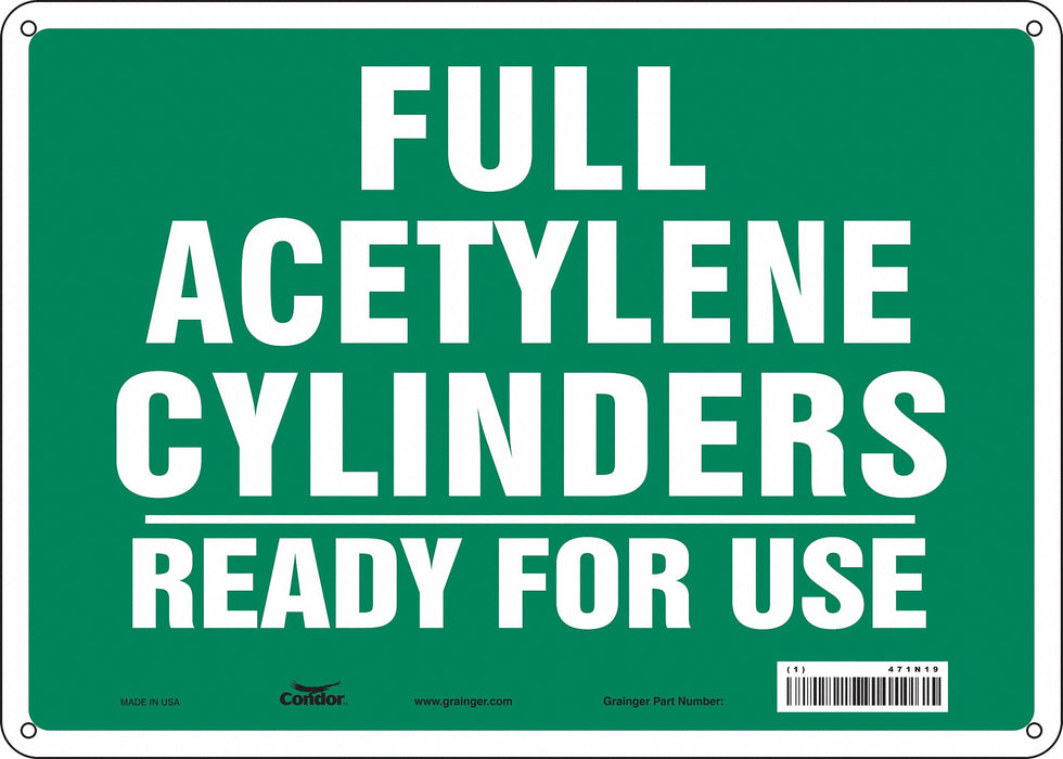 Safety Sign 10 inx14 in Polyethylene