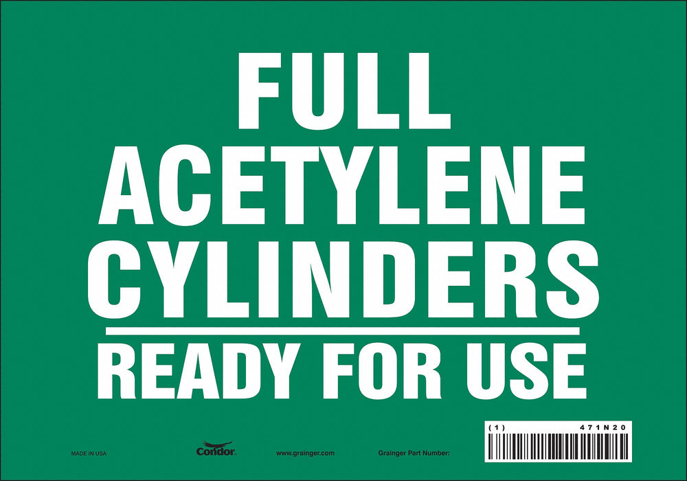 Safety Sign 7 inx10 in Vinyl