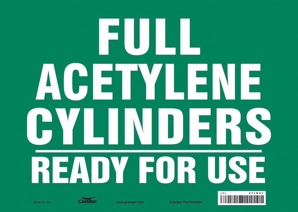 Safety Sign 10 inx14 in Vinyl