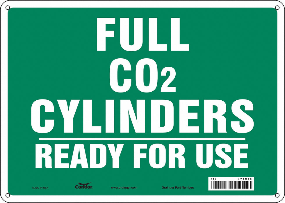 Safety Sign 10 inx14 in Aluminum
