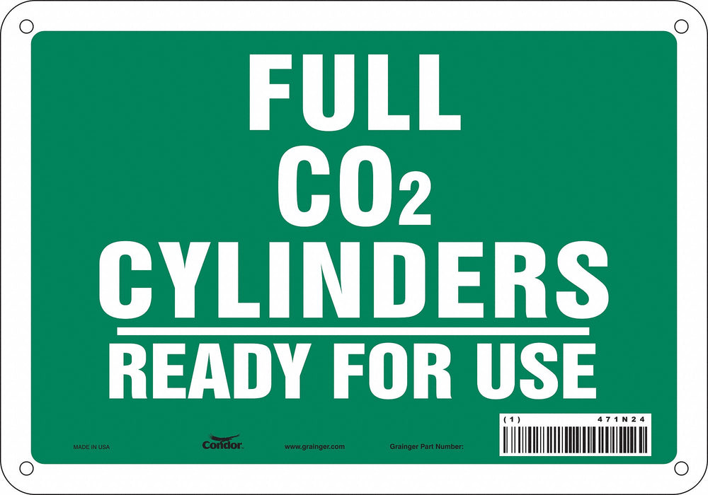 Safety Sign 7 inx10 in Polyethylene