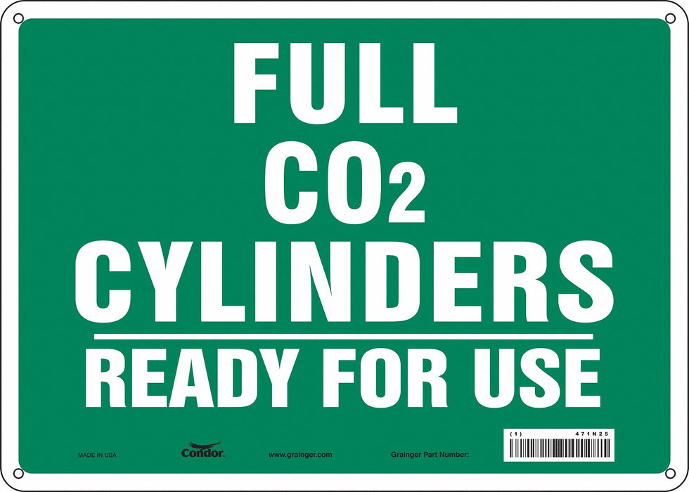Safety Sign 10 inx14 in Polyethylene