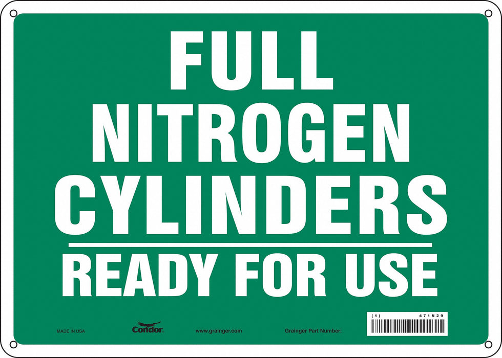 Safety Sign 10 inx14 in Aluminum