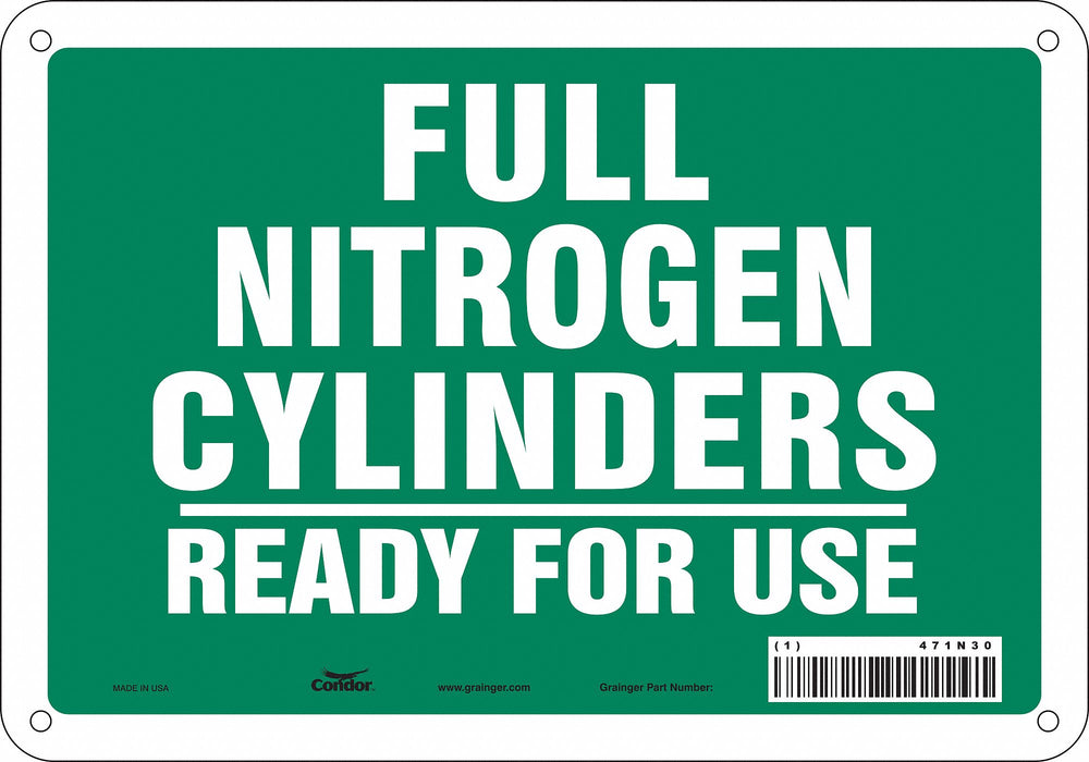 Safety Sign 7 inx10 in Polyethylene
