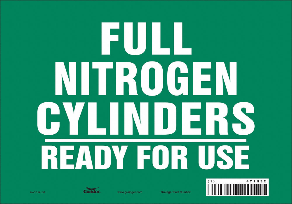 Safety Sign 7 inx10 in Vinyl