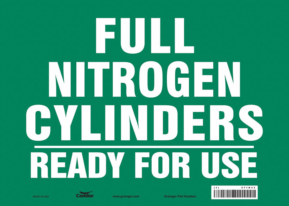 Safety Sign 10 in x 14 in Vinyl