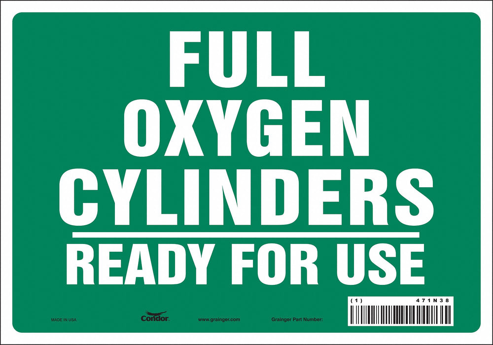 J8597 Safety Sign 7 inx10 in Vinyl
