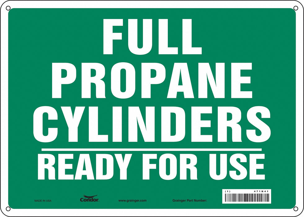 Safety Sign 10 inx14 in Aluminum